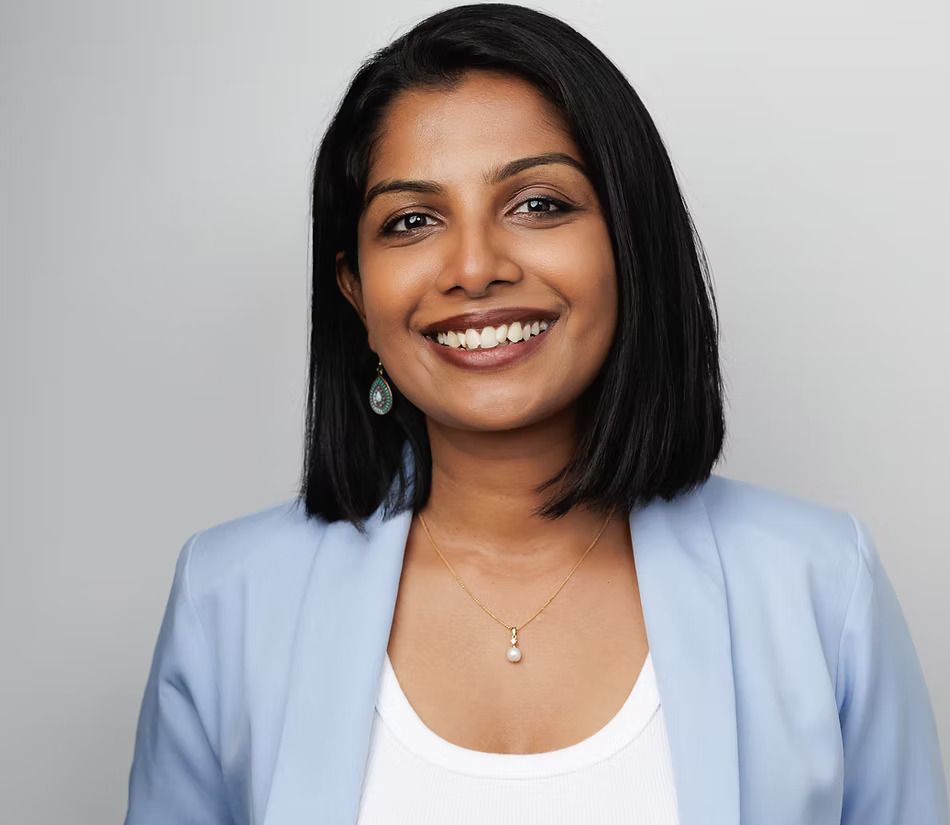 Dulari Ranasinghe, counselling psychologist, smiling.